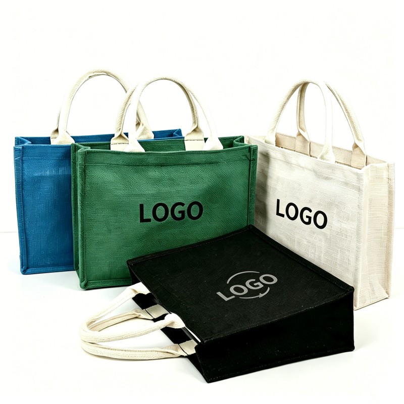 Sac en jute coloré